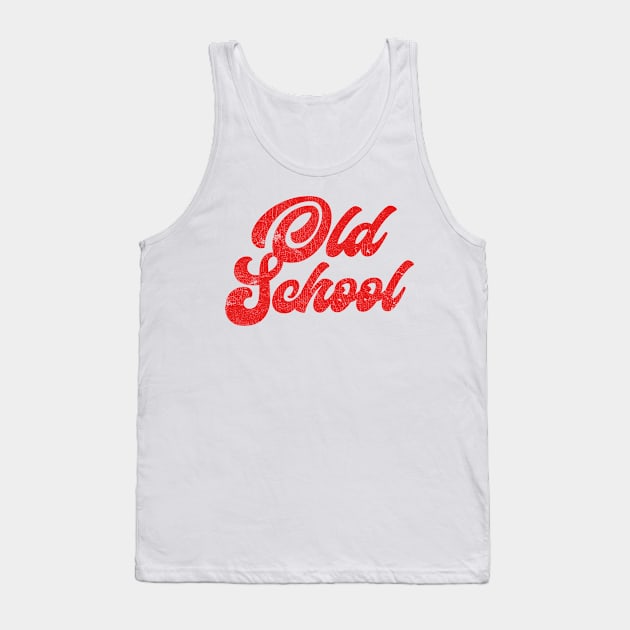 OLD SCHOOL / Retro Style Original Design Tank Top by DankFutura